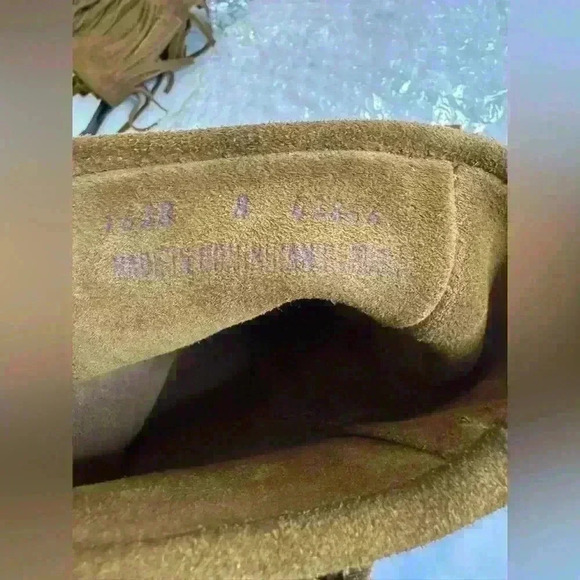 Vintage 90’s Minnetonka 3 Layer Fringe Festival Boho Western Suede  Boots size 8 - Picture 2 of 13